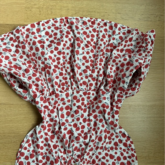 Girls apple print tea collection dress - Picture 3 of 3